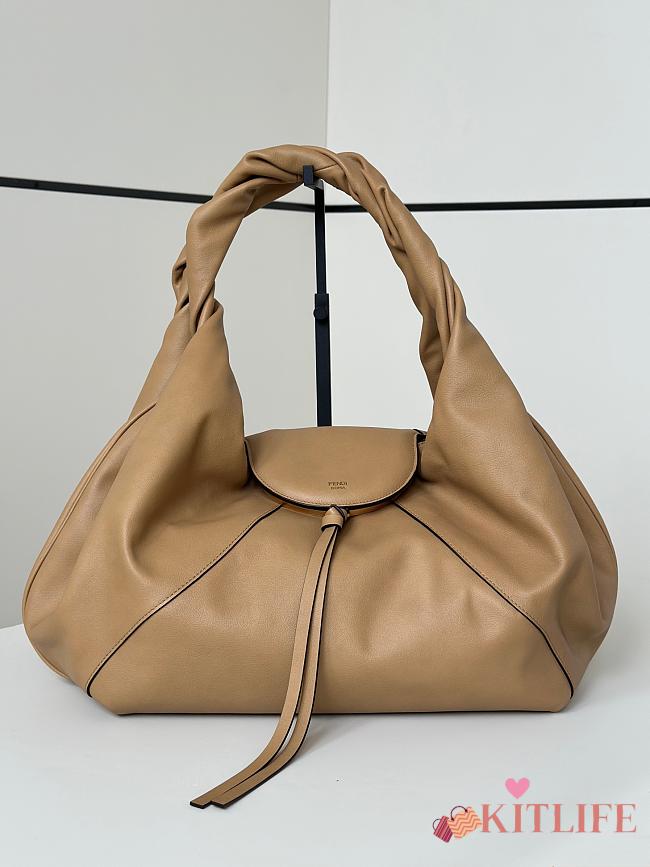 Kitlife Fendi Spy Large Handbag Beige 48x20x22cm - 1