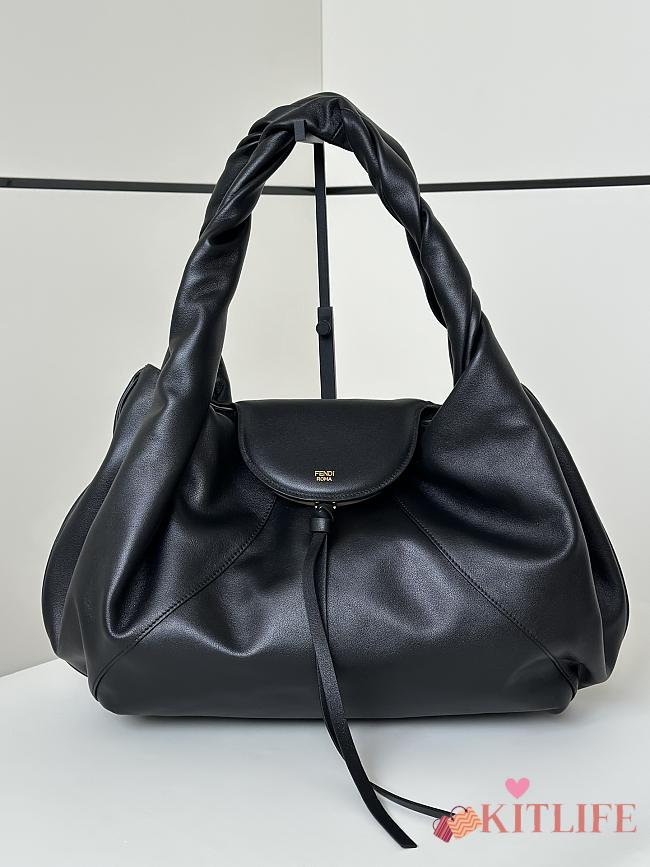 Kitlife Fendi Spy Large Handbag Black 48x20x22cm - 1