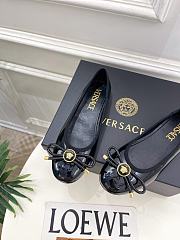 Kitlife Versace Opera Bow Ballet Flats Black - 3