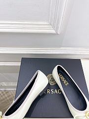 Kitlife Versace Opera Bow Ballet Flats White - 5
