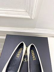 Kitlife Versace Opera Bow Ballet Flats White - 2