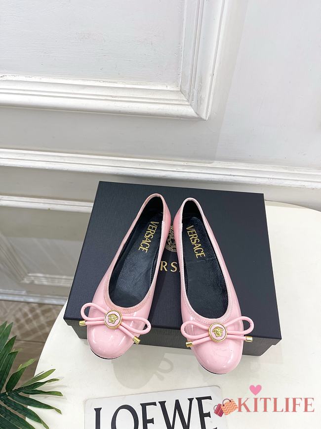 Kitlife Versace Opera Bow Ballet Flats Pink - 1