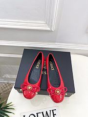 Kitlife Versace Opera Bow Ballet Flats Red - 1