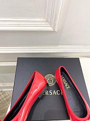 Kitlife Versace Opera Bow Ballet Flats Red - 6