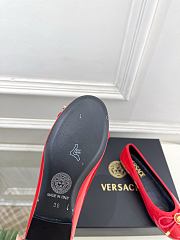 Kitlife Versace Opera Bow Ballet Flats Red - 4