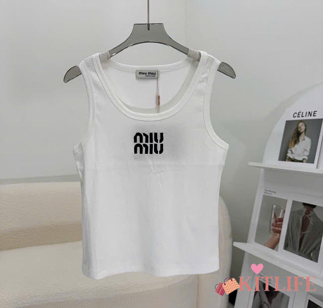 Kitlife Miu Miu 26 Tank Top White - 1