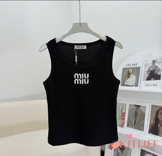 Kitlife Miu Miu 26 Tank Top Black - 1