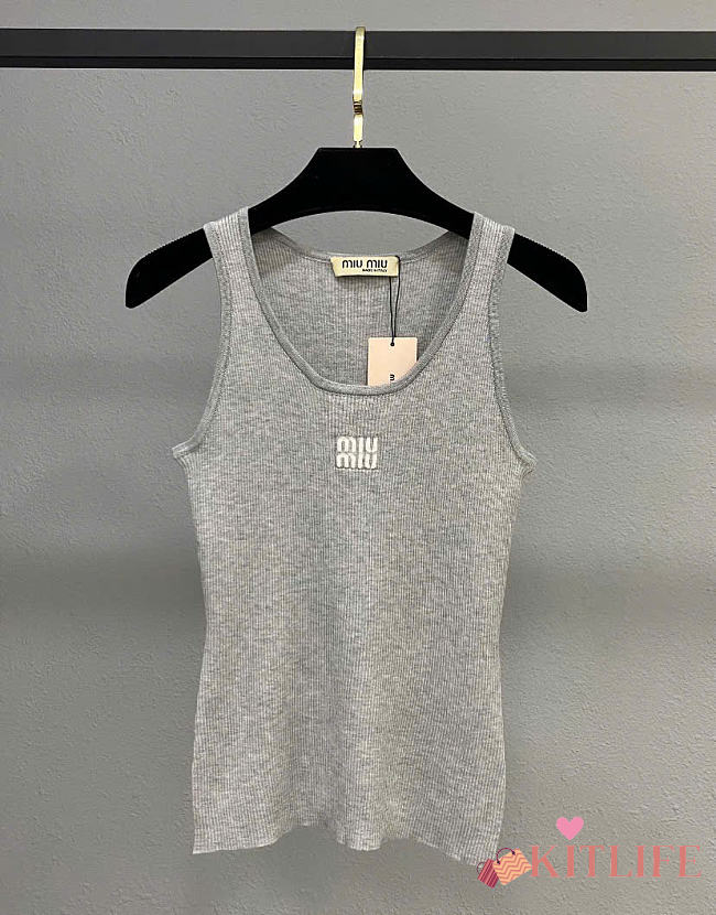 Kitlife Miu Miu 26 Tank Top Gray - 1