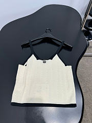 Kitlife Chanel Cotton V-Neck Camisole White - 6