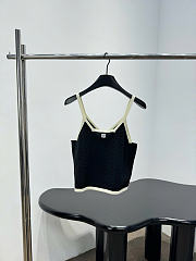 Kitlife Chanel Cotton V-Neck Camisole Black - 1
