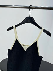 Kitlife Chanel Cotton V-Neck Camisole Black - 6