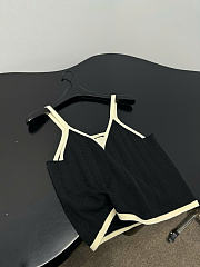 Kitlife Chanel Cotton V-Neck Camisole Black - 4