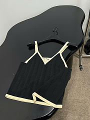 Kitlife Chanel Cotton V-Neck Camisole Black - 3