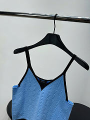 Kitlife Chanel Cotton V-Neck Camisole Blue - 5