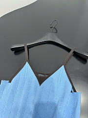 Kitlife Chanel Cotton V-Neck Camisole Blue - 3