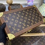 Kitlife Louis Vuitton Cotteville Brown & Red Watch Case Presbyopia M47641 35x9x12cm - 3