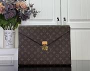 Kitlife Louis Vuitton Mark Folder Brown Monogram Canvas GI0721 3.5x26x32.5cm - 1