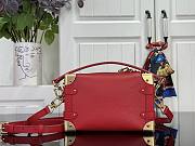 Kitlife Louis Vuitton Side Trunk PM Bag Red M28333 19x12.5x7.5cm - 2