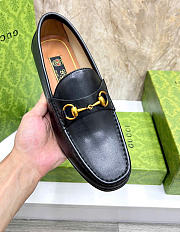 Kitlife Gucci Men 1953 Horsebit Black Leather Loafer  - 2