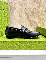 Kitlife Gucci Men 1953 Horsebit Black Leather Loafer  - 4