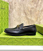 Kitlife Gucci Men 1953 Horsebit Black Leather Loafer  - 3