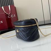 Kitlife Gucci Mini GG Marmont Vanity Bag Black 837455 15x8x8.5cm - 2