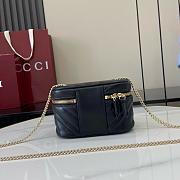 Kitlife Gucci Mini GG Marmont Vanity Bag Black 837455 15x8x8.5cm - 4