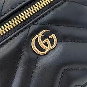 Kitlife Gucci Mini GG Marmont Vanity Bag Black 837455 15x8x8.5cm - 6