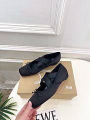 Kitlife Christian Louboutin Cassiasticina Black Leather Ballerinas  - 3