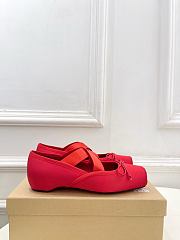 Kitlife Christian Louboutin Cassiasticina Red Leather Ballerinas  - 3