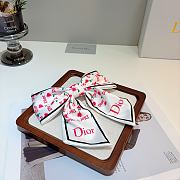 Kitlife Dior Celebrity-endorsed Bow Hair Clip White & Red - 6