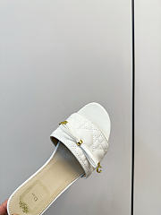 Kitlife Dior Cannage Slide White Quilted Lambskin - 2
