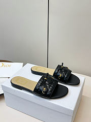 Kitlife Dior Cannage Slide Black Quilted Lambskin  - 5