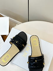Kitlife Dior Cannage Slide Black Quilted Lambskin  - 4