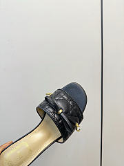 Kitlife Dior Cannage Slide Black Quilted Lambskin  - 3
