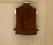 Kitlife Miu Miu Waxed Suede Leather Vest - 6
