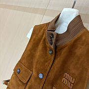 Kitlife Miu Miu Waxed Suede Leather Vest - 4
