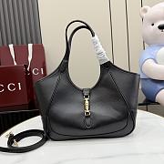 Kitlife Gucci Mercato Small Tote Bag Black Soft Leather 866646 26x23x11cm - 1