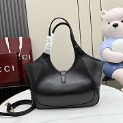 Kitlife Gucci Mercato Small Tote Bag Black Soft Leather 866646 26x23x11cm - 6