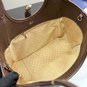 Kitlife Gucci Mercato Small Tote Bag Sand and Dark Brown GG canvas 866646 26x23x11cm  - 6