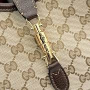 Kitlife Gucci Mercato Small Tote Bag Sand and Dark Brown GG canvas 866646 26x23x11cm  - 3