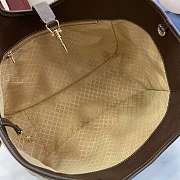 Kitlife Gucci Mercato Medium Tote Bag Sand And Dark Brown GG Canvas 866645 35x28x15cm  - 4