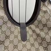 Kitlife Gucci Mercato Medium Tote Bag Sand And Dark Brown GG Canvas 866645 35x28x15cm  - 3