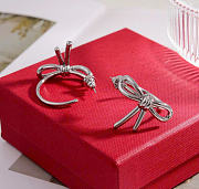 Kitlife Valentino Bow Earrings In Silver / Gold - 4