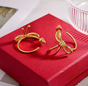 Kitlife Valentino Bow Earrings In Silver / Gold - 2