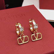 Kitlife Valentino Hook Earrings With Diamonds - 4