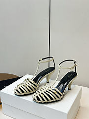 Kitlife Celine Cage-Strappy Sandals In Beige Goatskin 9mm  - 1