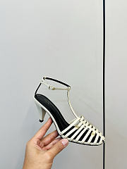 Kitlife Celine Cage-Strappy Sandals In Beige Goatskin 9mm  - 4