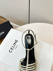 Kitlife Celine Cage-Strappy Sandals In Beige Goatskin 9mm  - 2