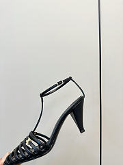 Kitlife Celine Cage-Strappy Sandals In Black Goatskin 9mm - 5